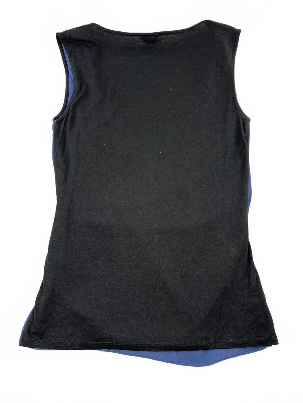 Ann Taylor Navy Blue Layered Sleeveless Top - Picture 3 of 8